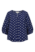 Alma Blouse 207683 | Navy Blazer W. Moonbeam | Bluse fra Freequent