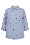 Rosan Shirt 207696 | Blue Bell W. Sweet Lilac | Skjorte fra Freequent – nedsat