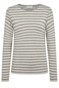 Liana Tee | Med Grey Mel w. Moonbeam | T-Shirt fra Freequent