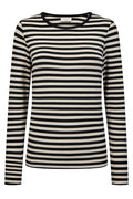 Liana Tee 207833 | Black W. Moonbeam | T-Shirt fra Freequent