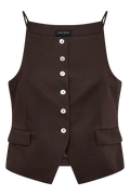 Colleen Waistcoat 208092 | Mulch | Vest fra Copenhagen Muse – nedsat