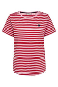 Mian Tee 208288 | Sweet Lilac W. True Red | T-Shirt fra Freequent