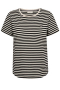 Mian Tee 208288 | Moonbeam W. Black | T-Shirt fra Freequent