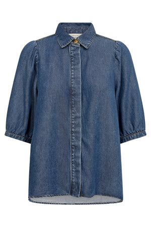 Milo Shirt 211372 | Medium Blue Denim | Skjorte fra Freequent