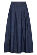 Lisea Skirt 211396 | Dark Blue Denim | Nederdel fra Freequent