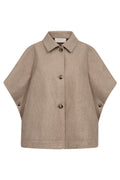 Yanna Cape 211554 | Silver Mink Melange | Cape fra Freequent