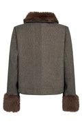 Yanna Jacket 211555 | Morel Melange | Jakke fra Freequent