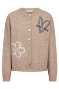 Nomas Cardigan 211606 | Silver Mink Mel W Moonbeam Mel | Cardigan fra Freequent