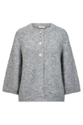 Lulu Cardigan | Med. Grey Melange | Cardigan fra Freequent