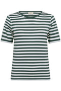 Liana Tee 211647 | Dark Forest W. Star Off-White | T-Shirt fra Freequent