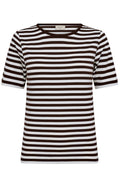 Liana Tee 211647 | Coffee Bean W. Star Off-White | T-Shirt fra Freequent