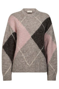 Grslulu Pullover | Desert Taupe Mel w Pale M Mel | Strik fra Freequent