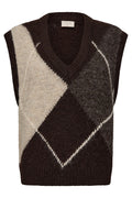 Grslulu Waistcoat | Mole Mel w. Oyster Grey Mel | Vest fra Freequent