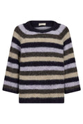 Grslulu Pullover | Nightshade Mel w. Iris Mel | Strik fra Freequent