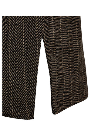 Bonnie Waistcoat 211997 | Desert Taupe W. Black | Vest fra Freequent