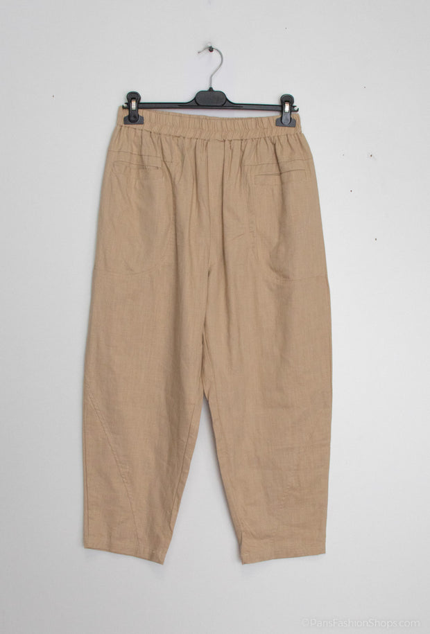 Cropped Pants FY016  | Beige | Bukser fra Atelier C