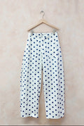 Dot Barrel Pants | Brown