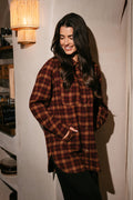 Karen Shirt Jacket 22470 | Black Red Check | Liberté