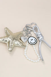Shiny Smiley Bagcharm | Nøglering fra By Timm