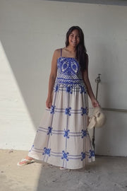 Firenze Cobolt Dress | Blue | Kjole fra Atelier C