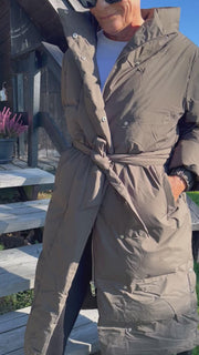 Lilly Long coat | Brun | Frakke fra French Laundry