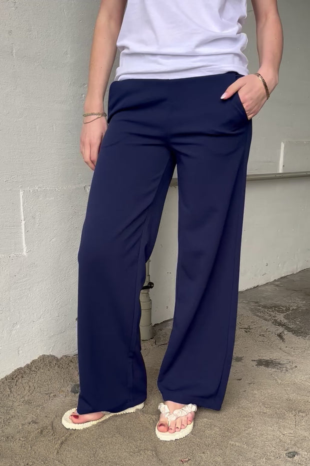 Freya Pant | Navy | Bukser fra French Laundry