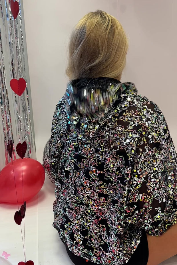 Lamilla Jacket | Black Sequins | Jakke fra Liberté