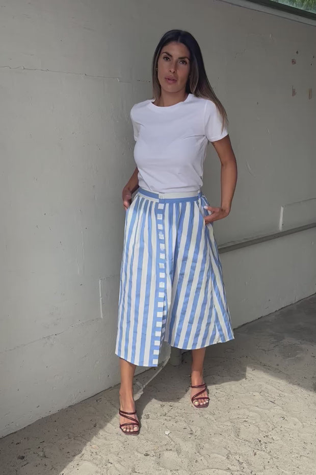 Stripes Button Skirt | Nederdel fra Atelier C