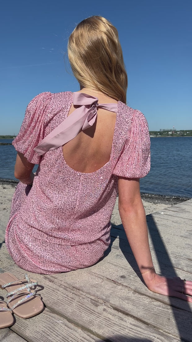 Paige Ss Blouse | Rosa Sequins | Bluse fra Liberté