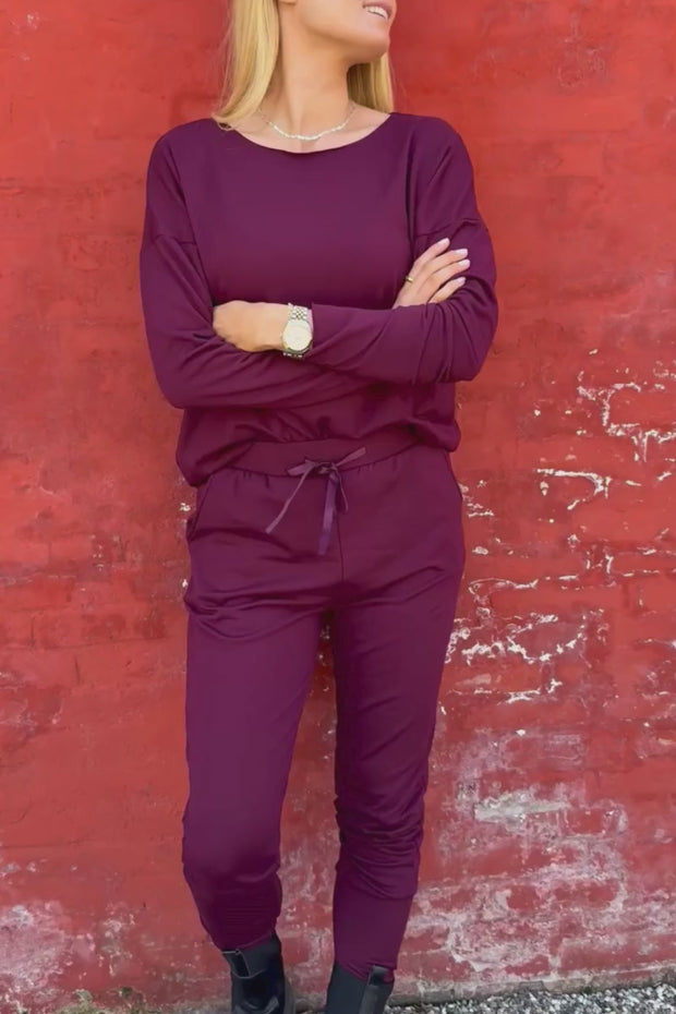 Alma Pants (Fleece) | Bordeaux | Bukser fra Liberté