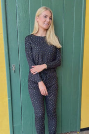 Alma Ls Top | Black Gold Heart | Top fra Liberté