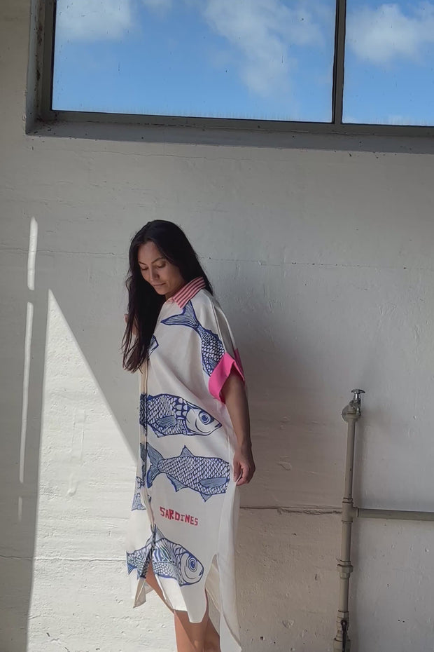 Sardinia Shirt Dress | White | Kjole fra Atelier C