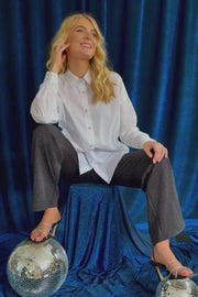 Sara Ls Shirt | White | Skjorte fra Liberté