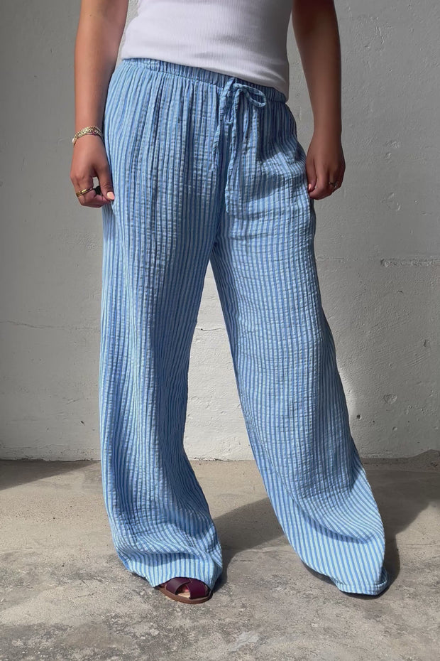 Sandy Stripe Pants | Blue | Bukser fra Avery