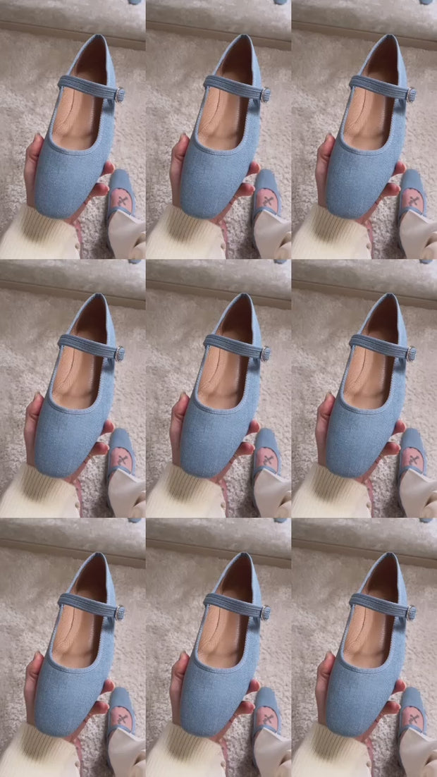 Baby Blues | Blue | Ballerina sko fra Avery