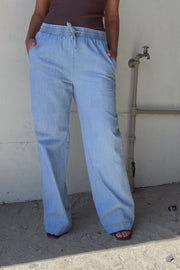 Lisea Pants 204769 | Light Blue Denim | Bukser fra Freequent