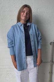 Lisea Shirt 205483 | Light Blue Denim | Shirt fra Freequent