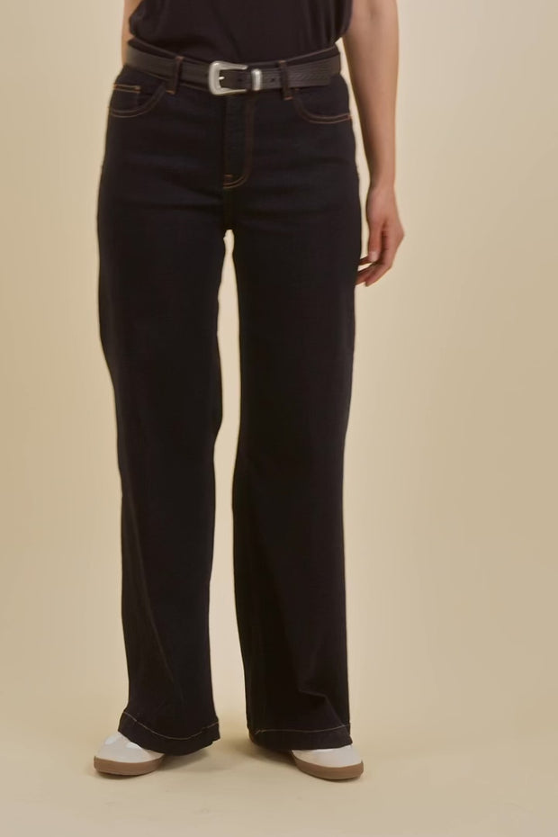 Dara Deluxe Jeans 34' | Dark Blue | Jeans fra Mos Mosh