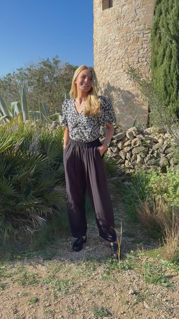 Vera Wide Pant | Black | Bukser fra Liberté