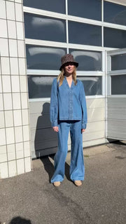Agnes Blouse | Blå | Bluse fra Statebird