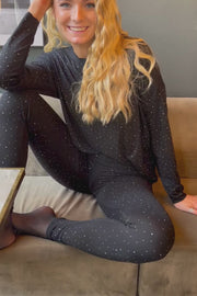 Alma Leggings | Black Simili | Leggings fra Liberté