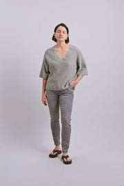 Naomi Silver Perla Jeans  Regular | Grey | Jeans fra Mos Mosh