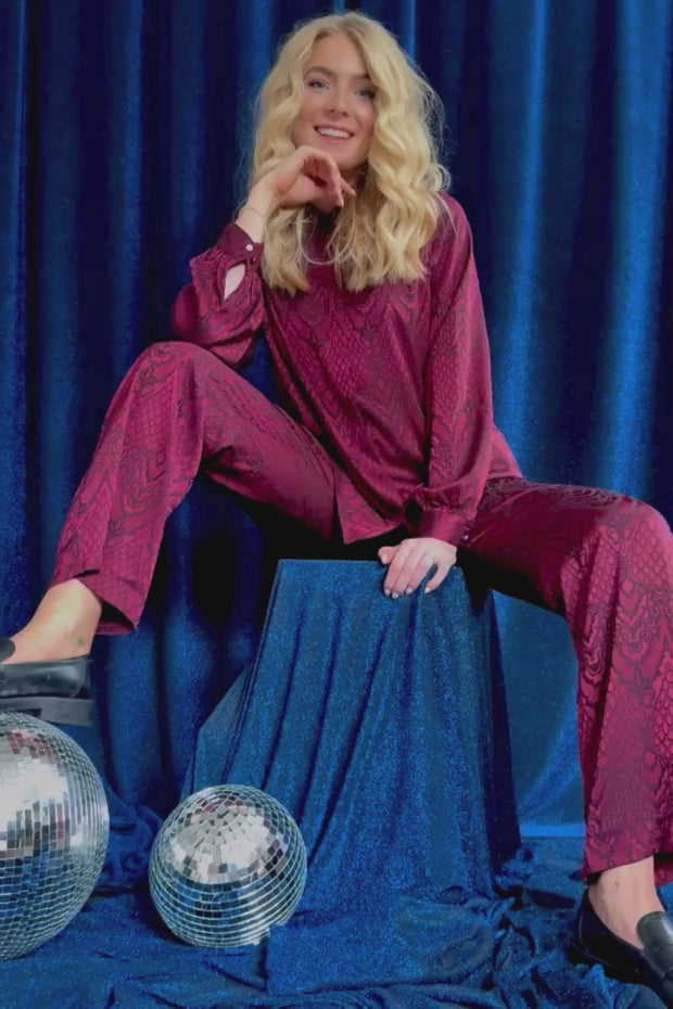 Lala Ls Shirt | Bordeaux | Bluse fra Liberté