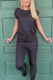 Alma Pants | Black Gold Heart | Bukser fra Liberté