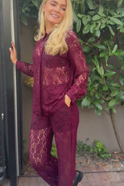 Lacy Pants | Bordeaux Lace | Bukser fra Liberté