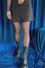 Isa Leggings | Black Small Big Hearts | Leggings fra Liberté