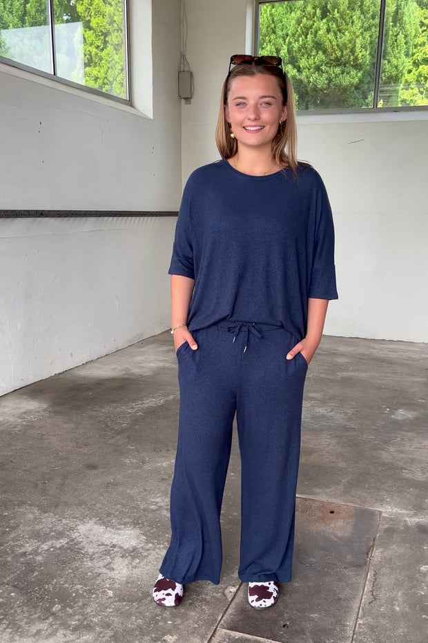 Lora Pants | Blå | Bukser fra French Laundry