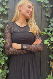 Lisa Ls Lace Blouse 2 | Black | Bluse fra Liberté