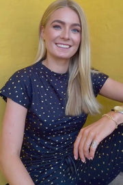 Alma Top | Black Gold Heart | Top fra Liberté