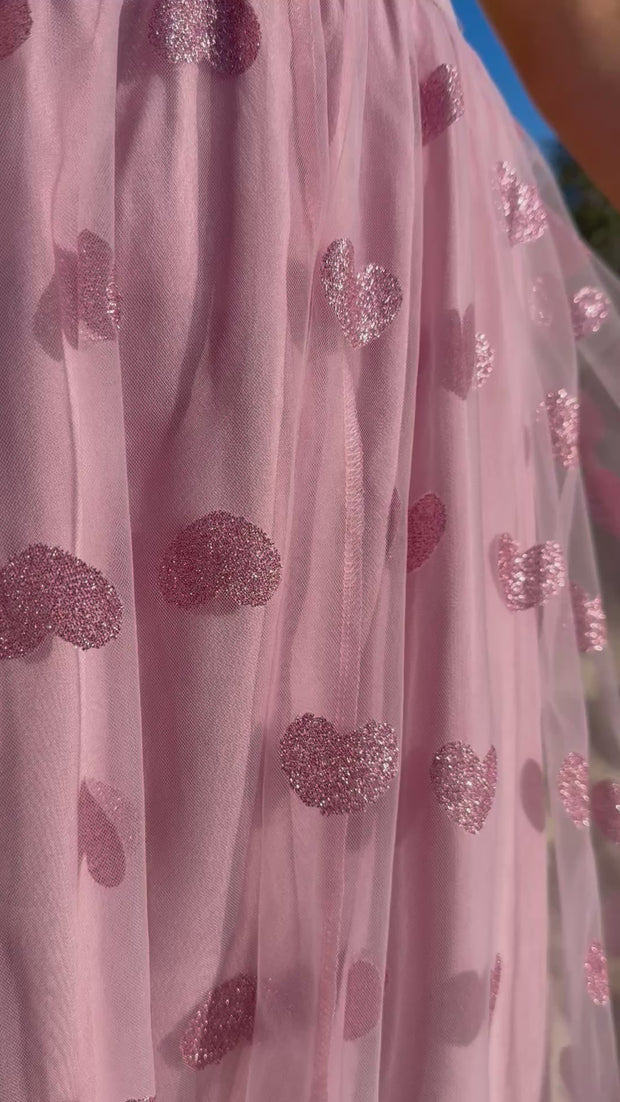Tulle Heart Skirt | Rose Heart | Nederdel fra Liberté